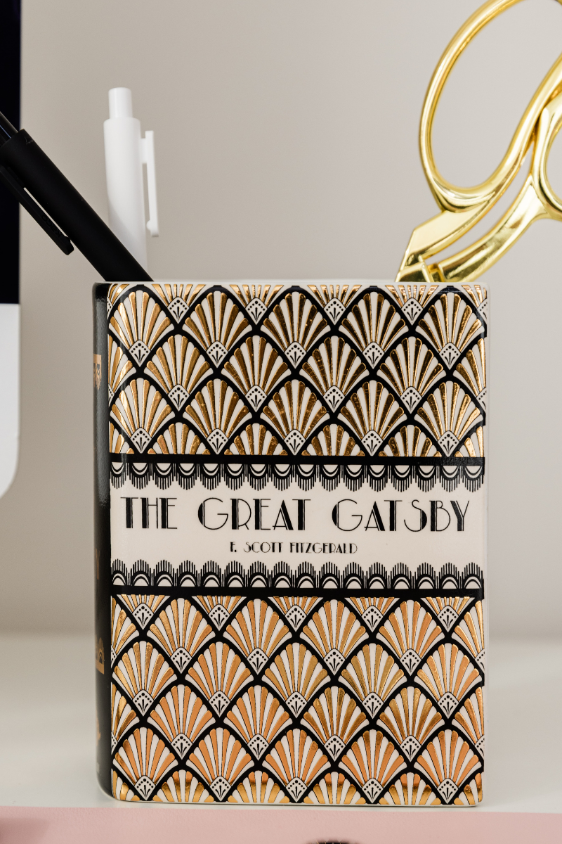 Small Book Vase, Great Gatsby